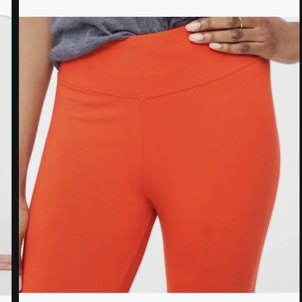 J.Crew Orange Cropped Leggings Women’s S High Rise Stretch Athleisure Activewear - Picture 7 of 7